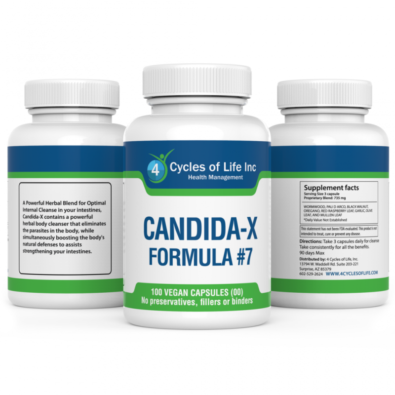 CandidaX Cleanse (Restoration Formula 7) 4 Cycles of Life Inc