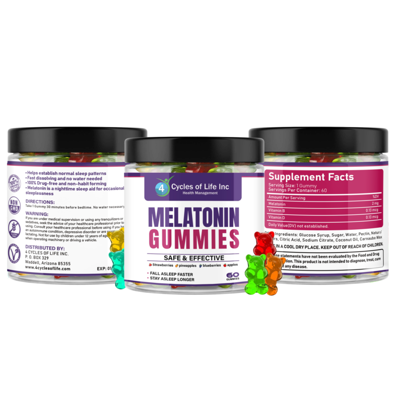Melatonin Gummies 4 Cycles of Life Inc