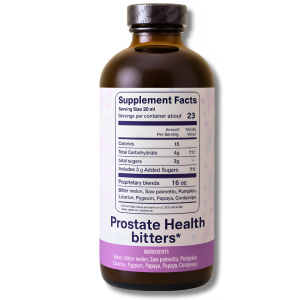 Prostate Health Bitters supplement facts