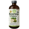 Soursop Bitters front label showing Yunami Herbs branding, fruit graphic, and wellness claims.