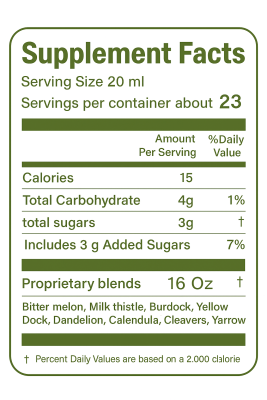 liver and digestion support Total Body Detox Bitters