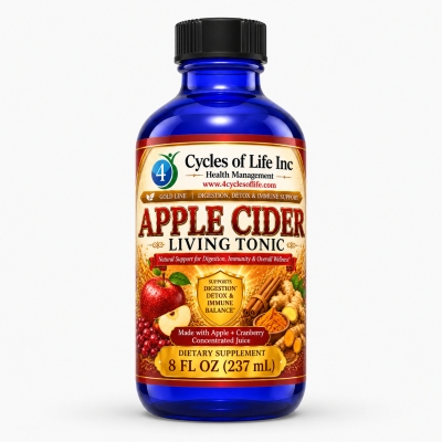 Apple Cider Living Tonic 8 oz by 4 Cycles of Life