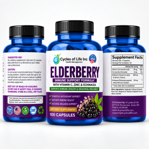 Alternative view of Elderberry Immune Support Capsules